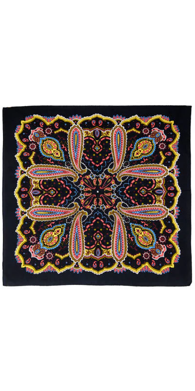 Coral Paisley Bandana