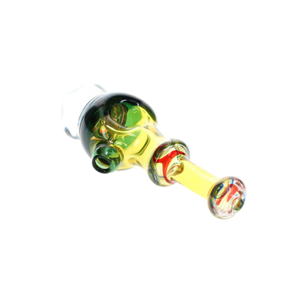 Cowboy Glass Amber & Rainbow Faceted Spoon - Image 7