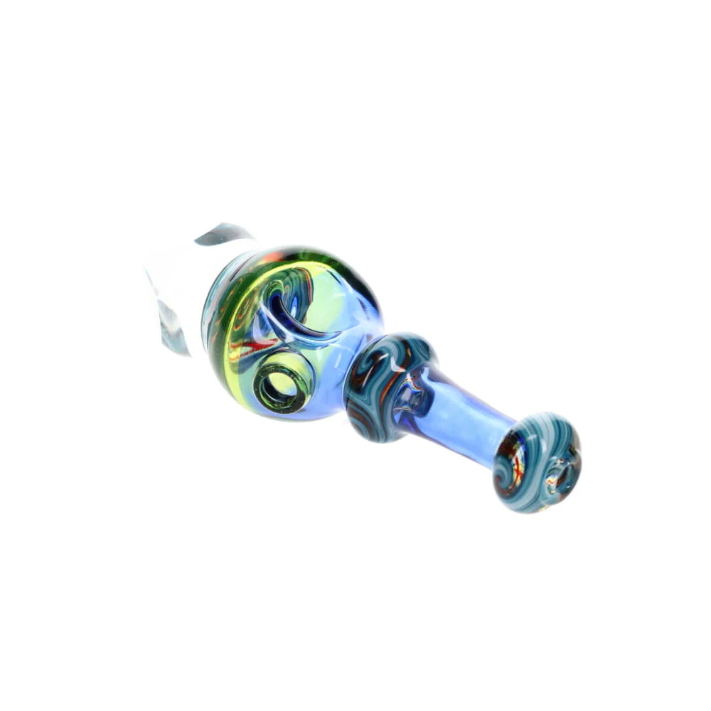 Cowboy Glass Blue Rainbow & Green Faceted Spoon - Image 7