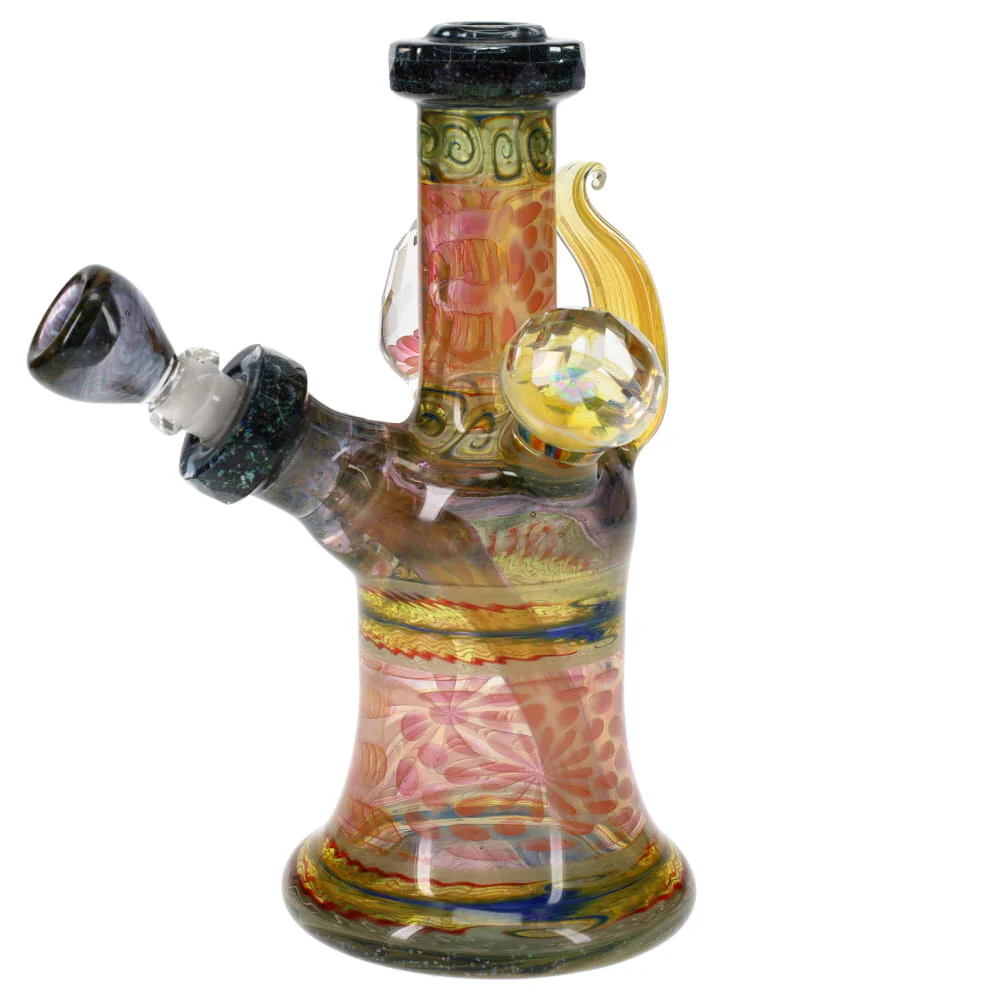 Cowboy Glass X Gato Glass X Gabe Glass Fully Fumed Faceted Bubbler - Image 7