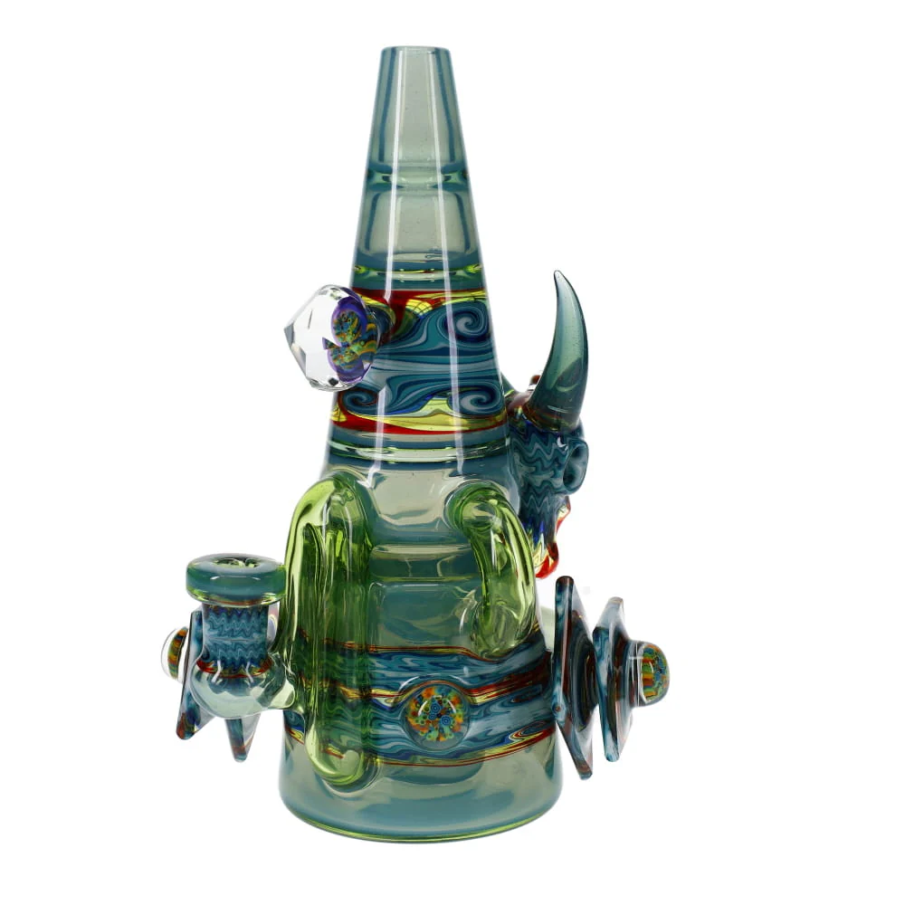 Cowboy Glass X Rad Glass Racer Cone Collaboration Recycler - Image 2