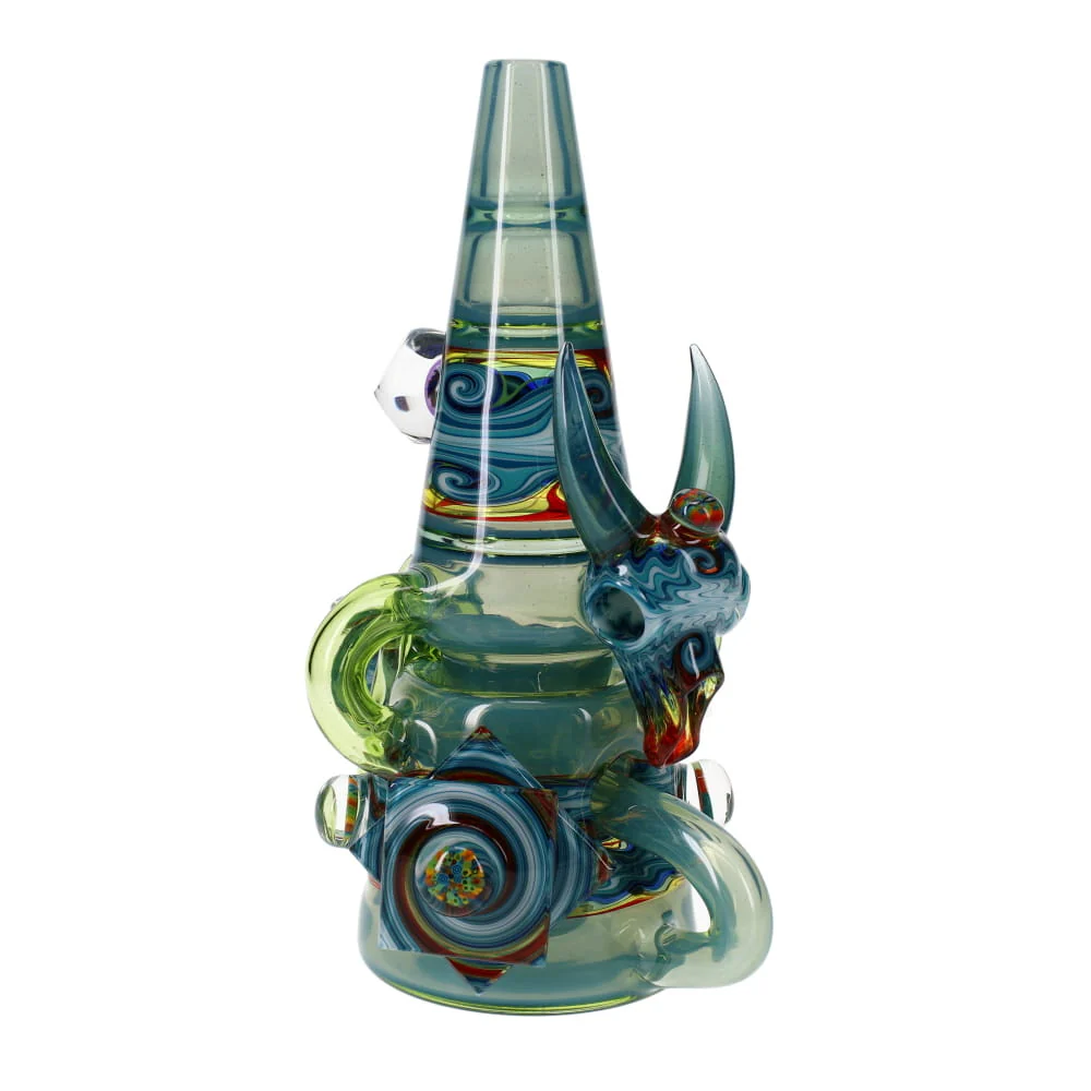 Cowboy Glass X Rad Glass Racer Cone Collaboration Recycler - Image 5