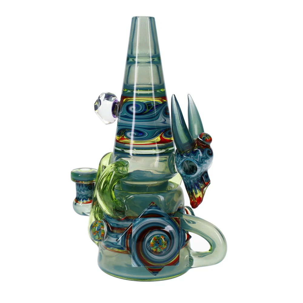 Cowboy Glass X Rad Glass Racer Cone Collaboration Recycler - Image 6