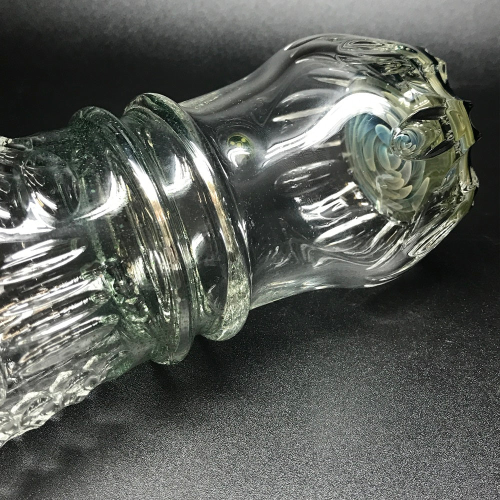 Rotational Science Hand Carved Double Maria Frit Drinking Glass / #8 - Image 4