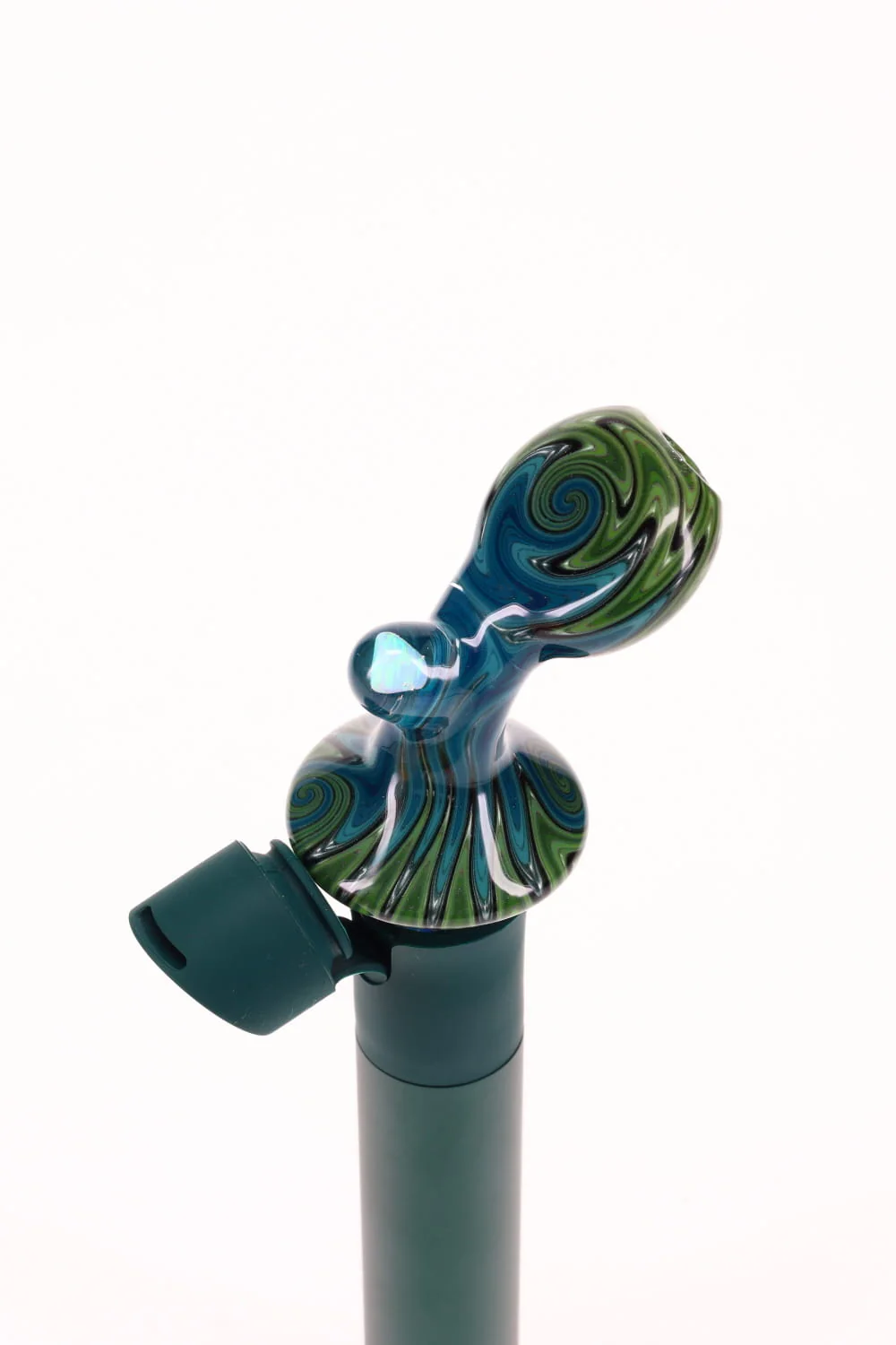 Dale Sommers Worked Pivot Mouthpiece with Opal - Blue & Green - Image 2