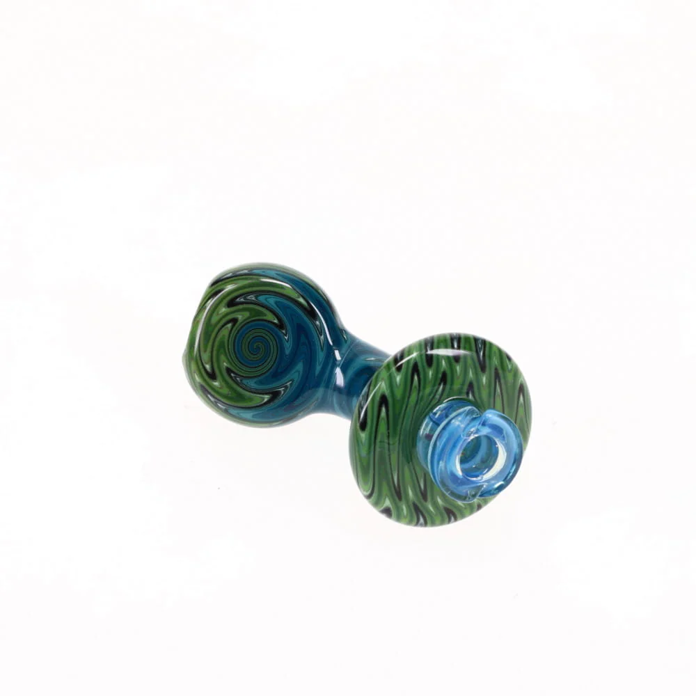 Dale Sommers Worked Pivot Mouthpiece with Opal - Blue & Green - Image 3