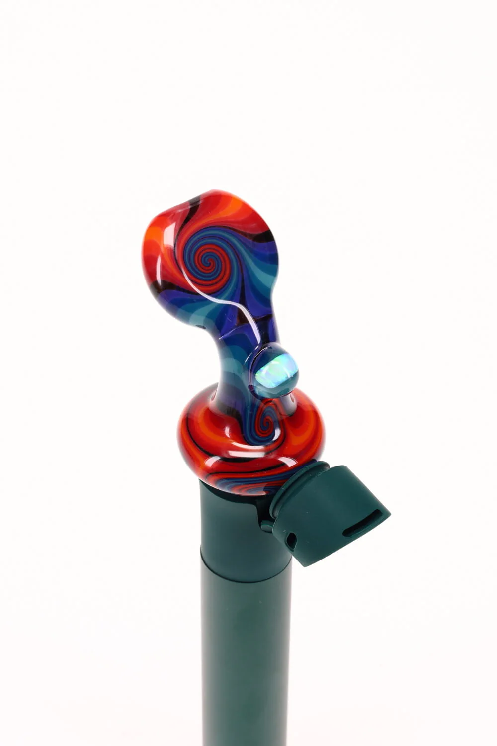 Dale Sommers Worked Pivot Mouthpiece with Opal - Blue, Purple & Orange