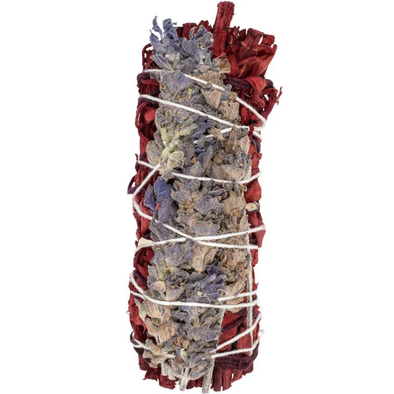 Dragon's Blood White Sage & Lavender Smudge Stick 4"