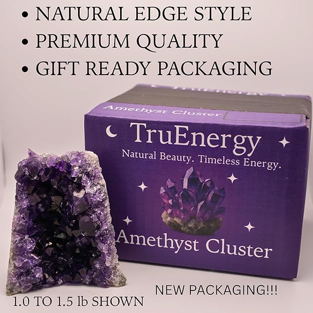 TRUENERGY Natural Amethyst Crystal Cluster - Image 6