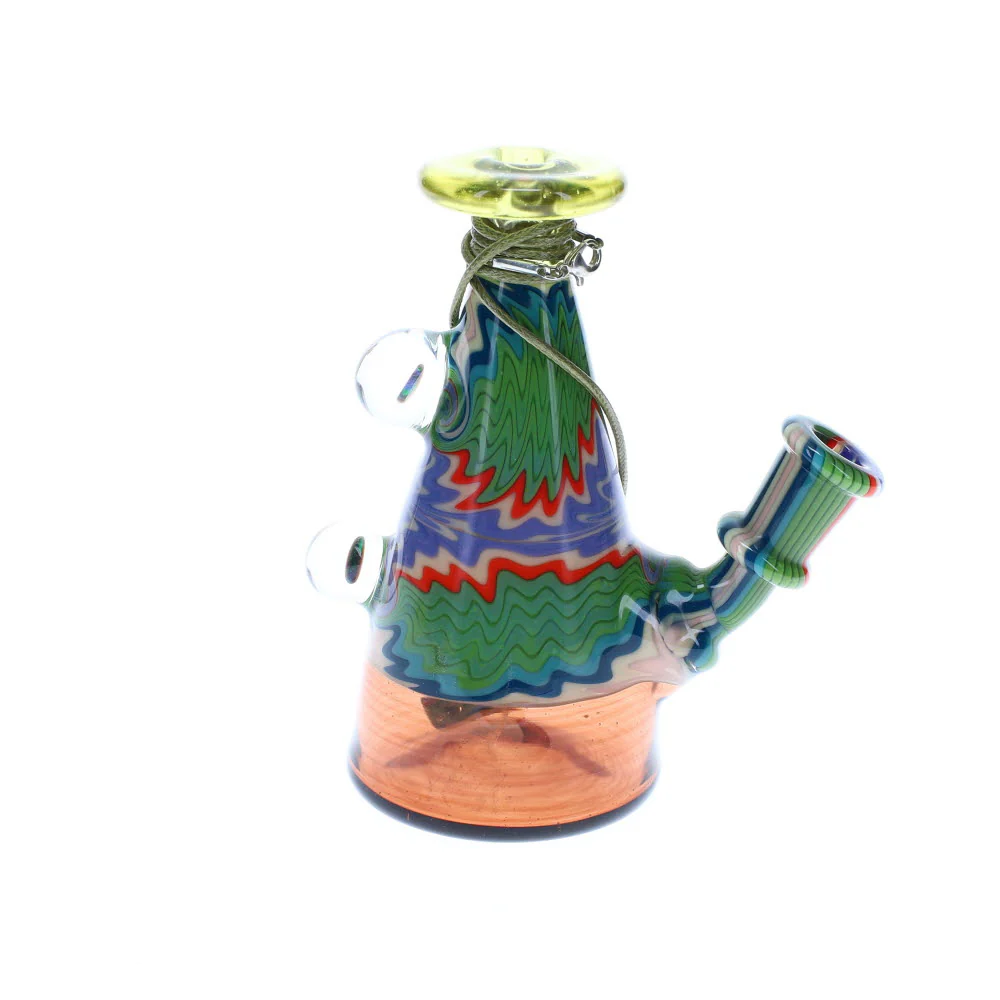 Dusty Glass CFL Worked Milk Bottle SALE - Image 2