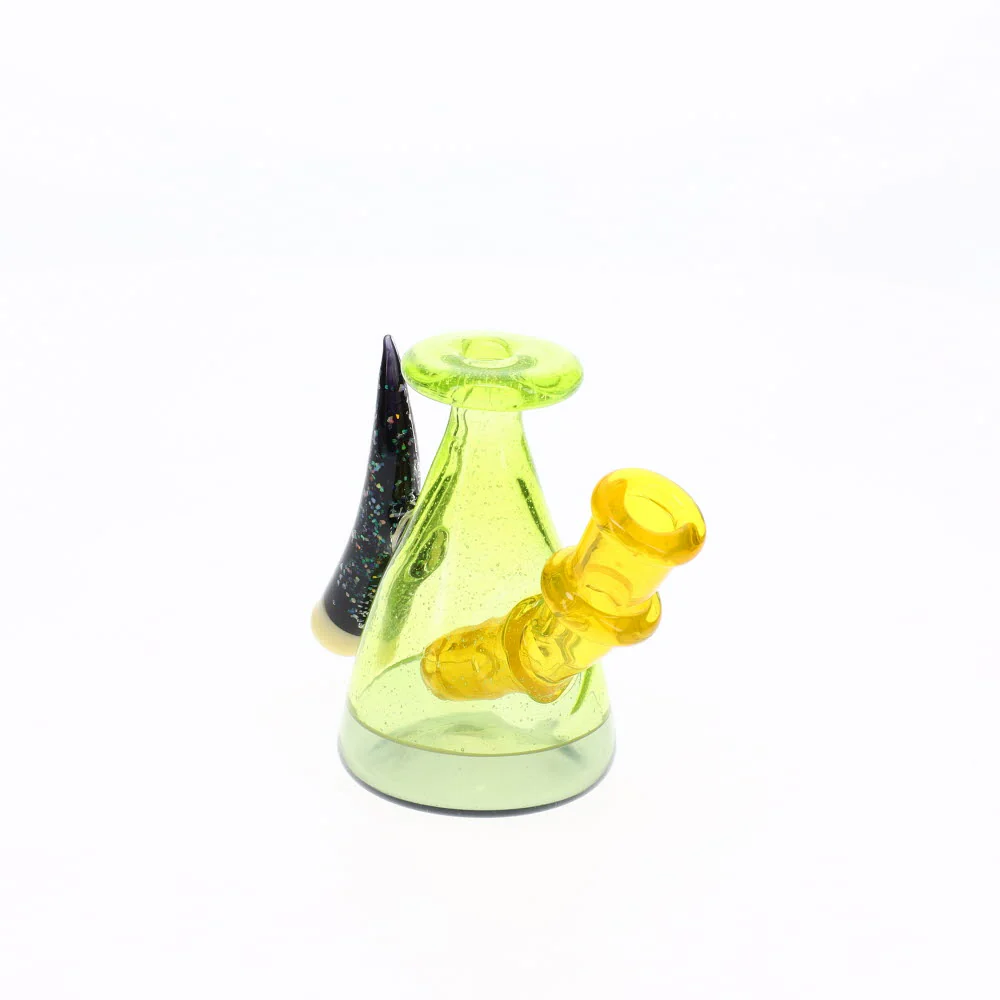 Dusty Glass CFL Worked Milk Bottle SALE - Image 3