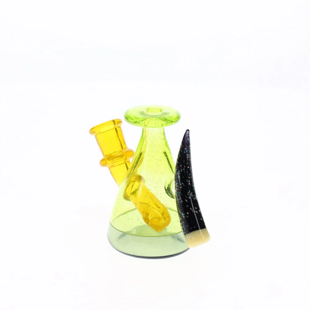 Dusty Glass CFL Worked Milk Bottle SALE - Image 4