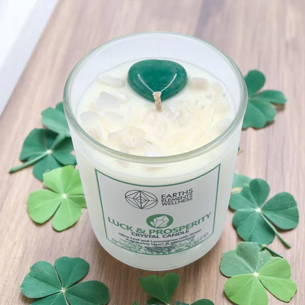 Earth's Elements Wellness Candle - Luck & Prosperity - Image 2