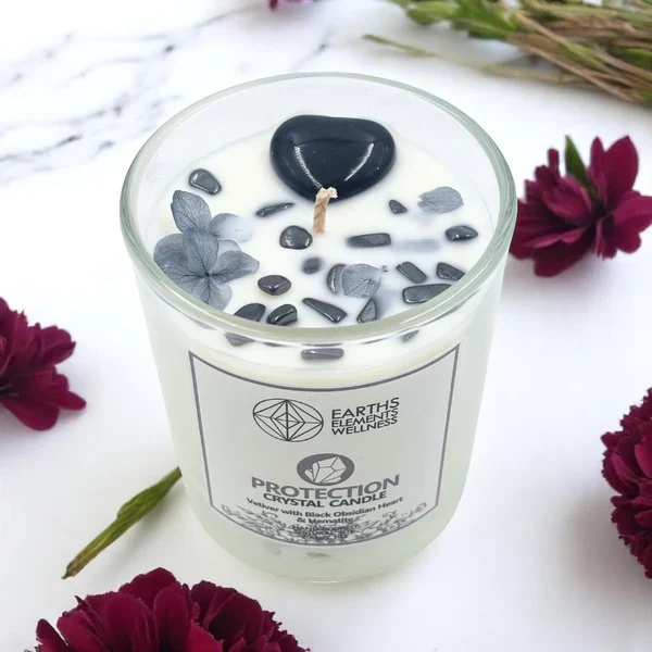 Earth's Elements Wellness Candle - Protection - Image 2