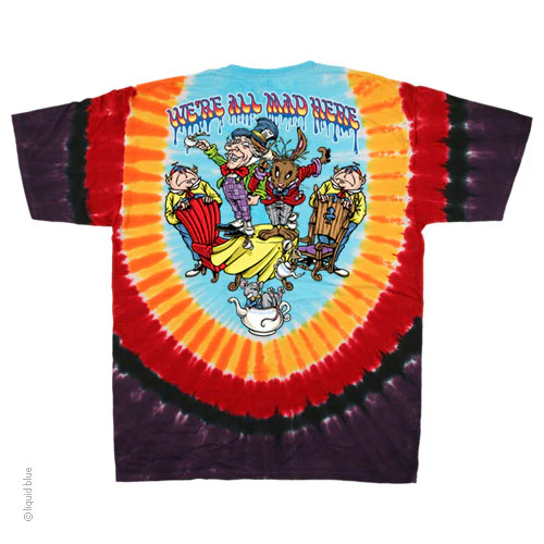 We're All Mad Here Tie Dye T-Shirt - Image 2
