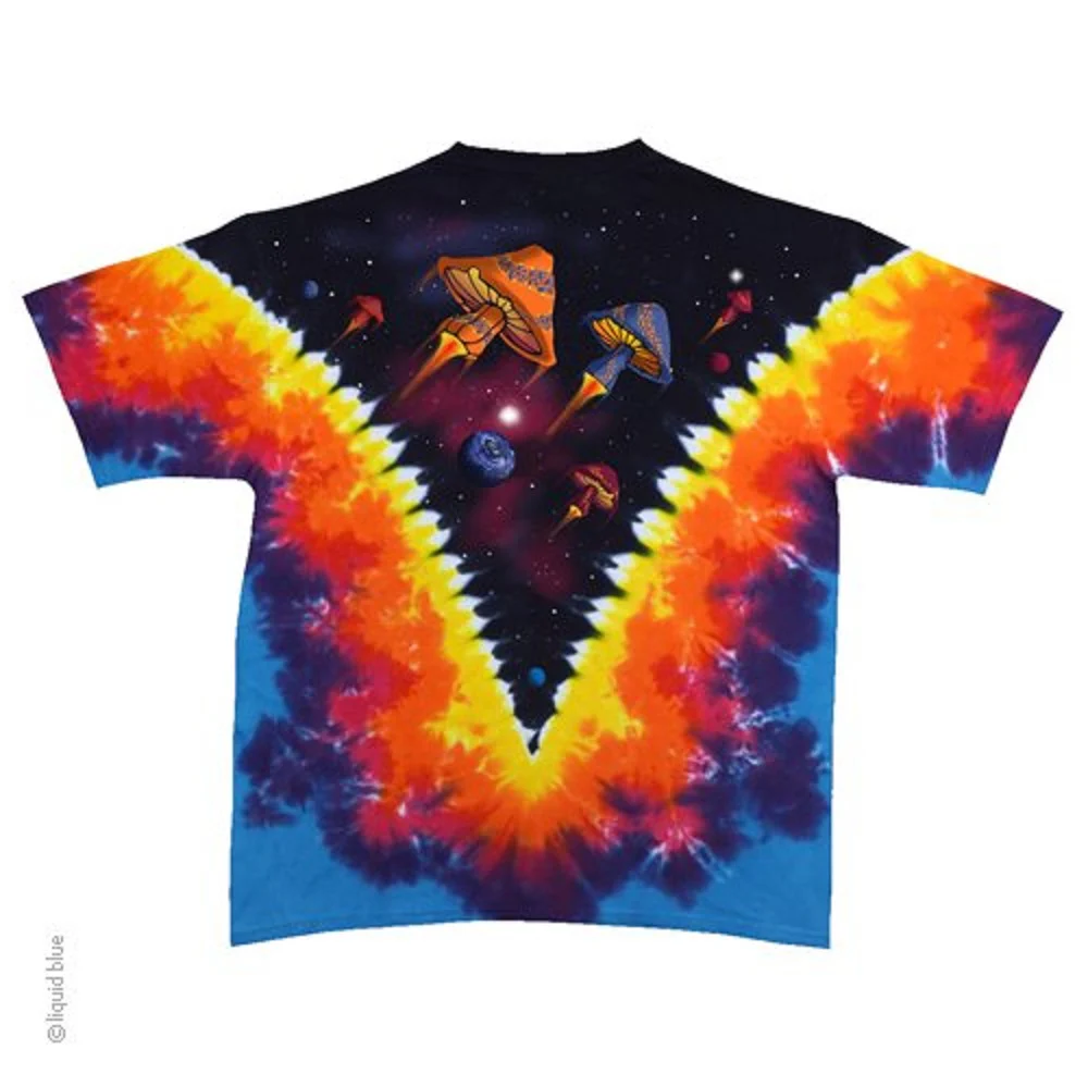 Space Shrooms Tie Dye T-Shirt - Image 2