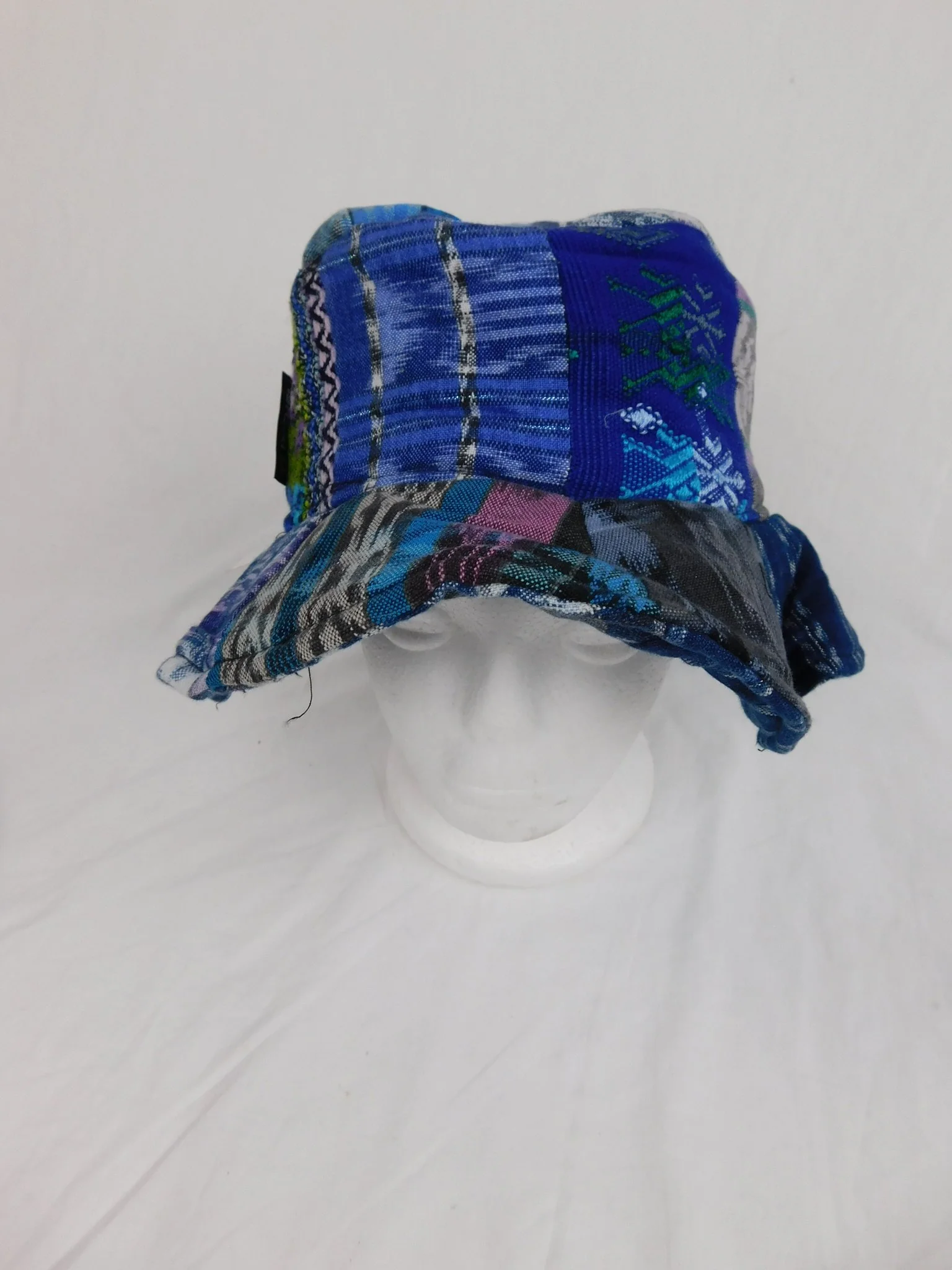 Ixchel Floppy Patchwork Hat in Hand Made Fabric - Image 4