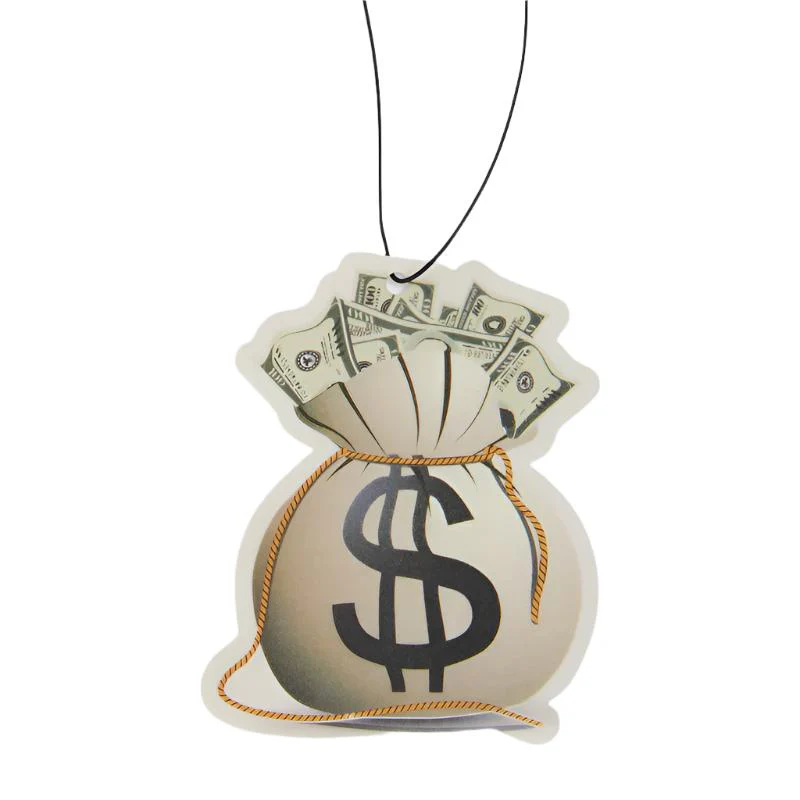 Fresh Fresheners Money Bag Car Hanger