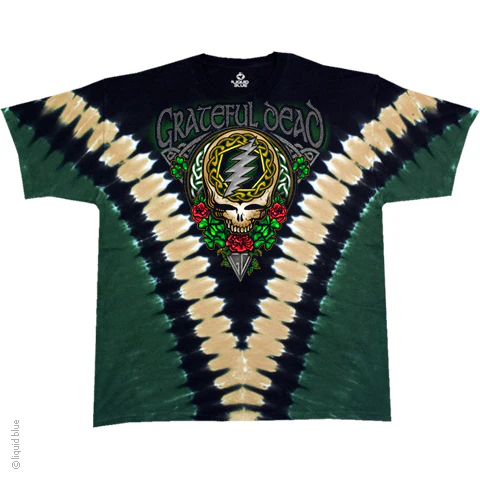 Grateful Dead Shamrock V Tie Dye T-Shirt