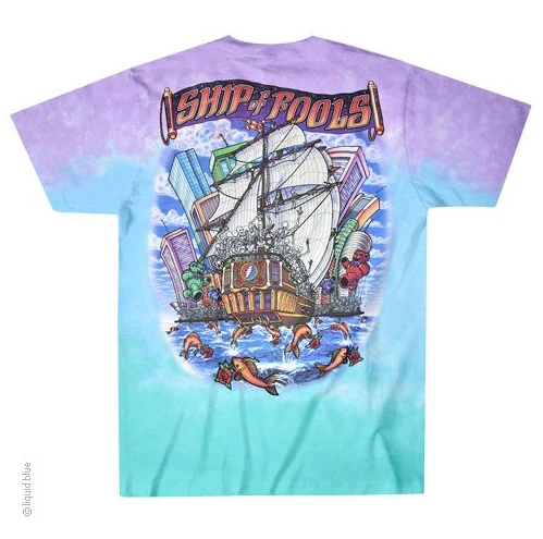 Grateful Dead Ship of Fools Tie Dye T-Shirt - Image 2