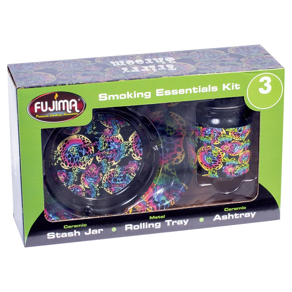 Smoking Essentials Gift Set - Neon Shrooms SALE - Image 2