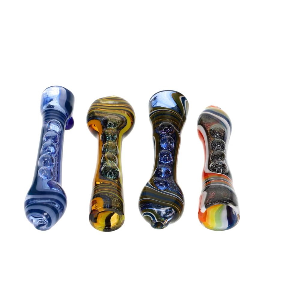Gladstone Glass Dichro Chunky Linework Chillum - Image 2