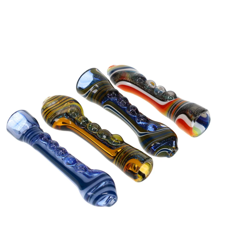 Gladstone Glass Dichro Chunky Linework Chillum - Image 3