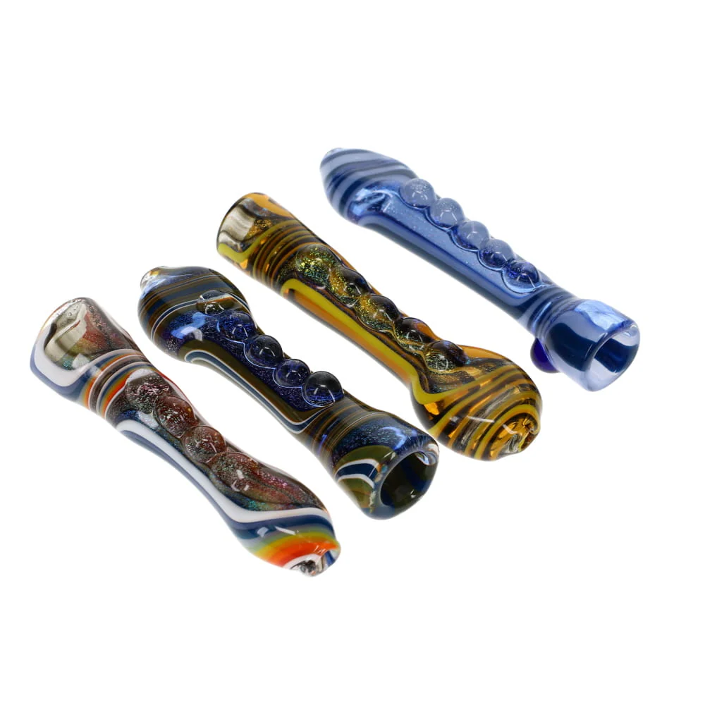 Gladstone Glass Dichro Chunky Linework Chillum - Image 4