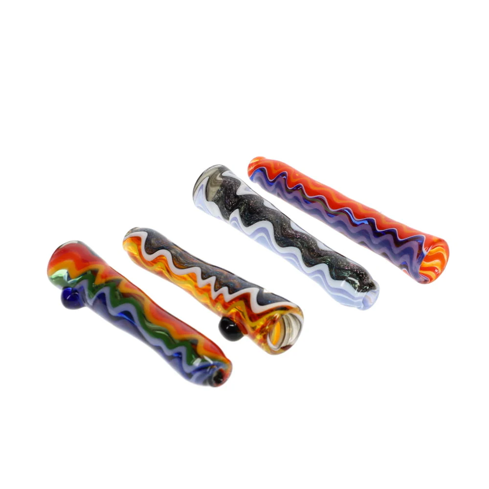 Gladstone Glass Dichro & Linework Wig Wag Torpedo Chillum - Image 3