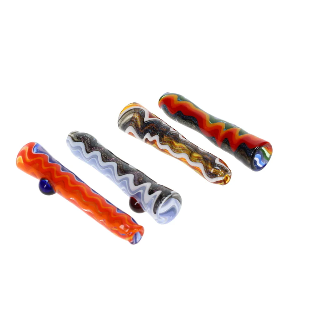 Gladstone Glass Dichro & Linework Wig Wag Torpedo Chillum - Image 4