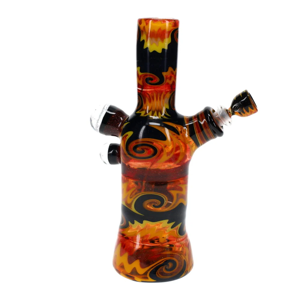 Gladstone Glass Red Yellow & Black Wig Wag Rig - Image 4