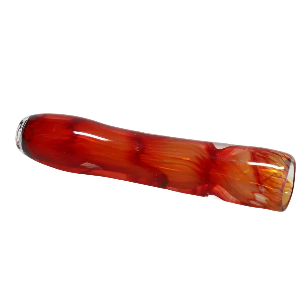 Glass Hole Cane Chillum - Assorted Colors - Image 3