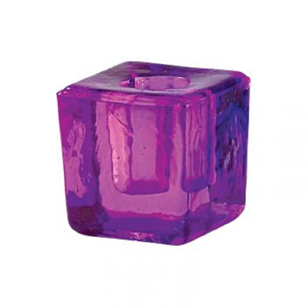 Glass Mini Candle Holder - Assorted Colors - Image 2
