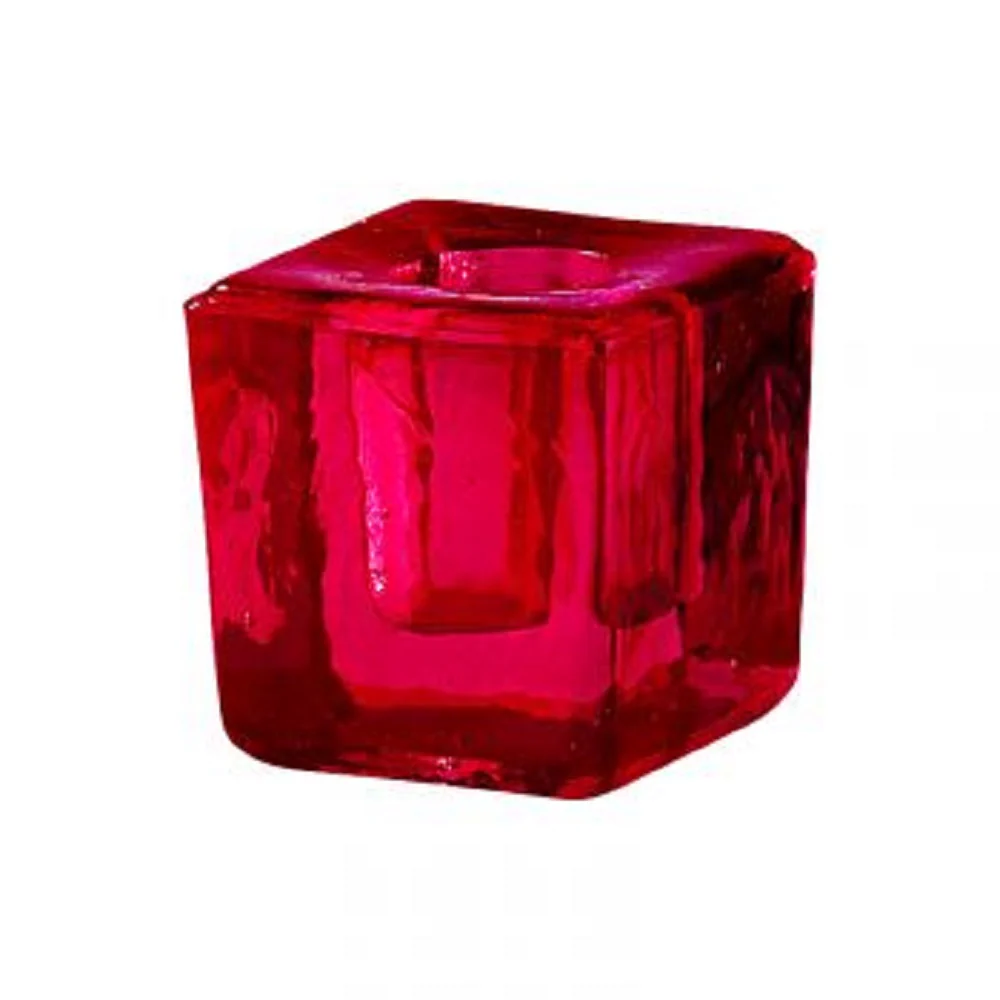 Glass Mini Candle Holder - Assorted Colors - Image 3