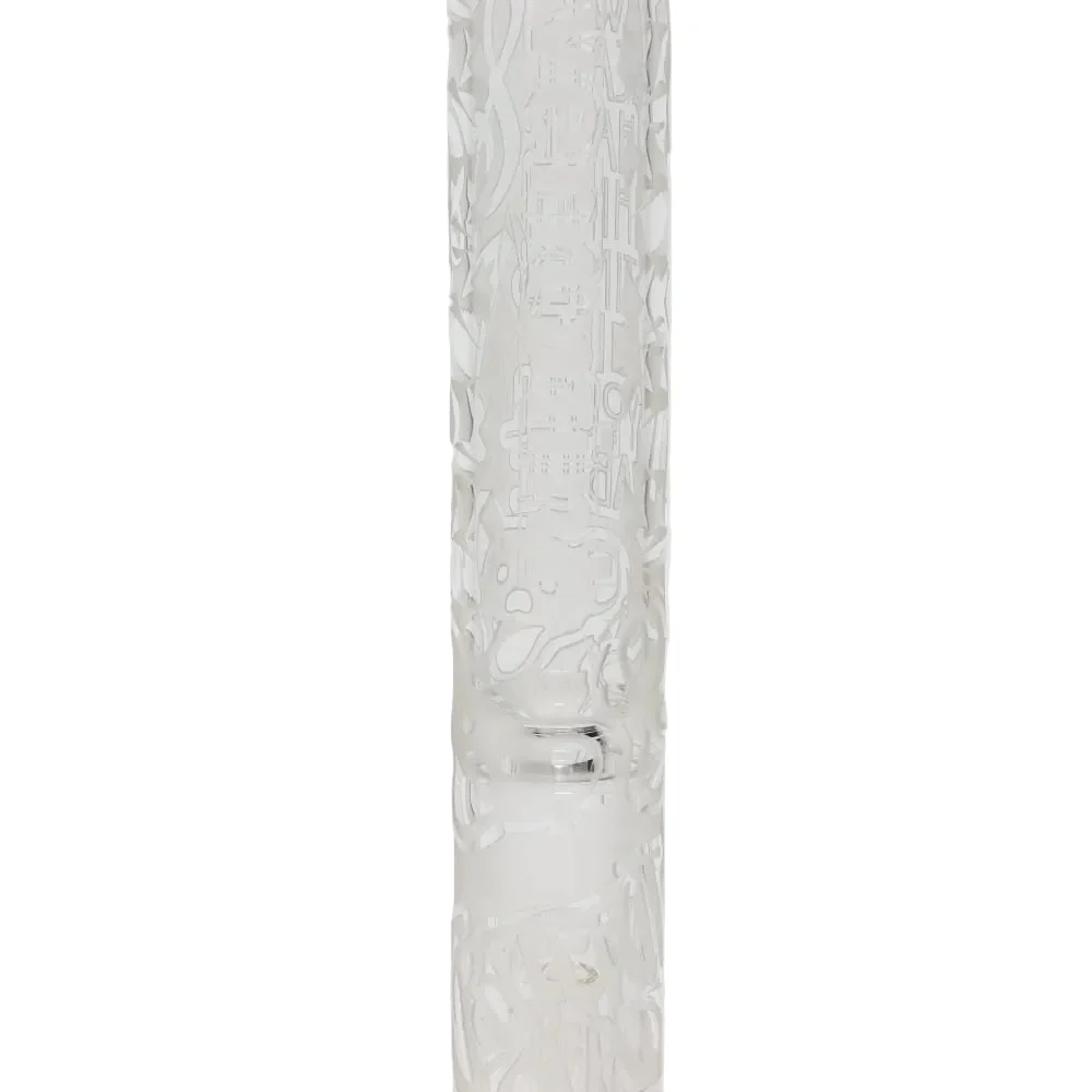 Governmint Glass x Liberty Clear Bubble Base Water Pipe - Grateful Dead Uncle Sam "High Times" Sandblast - Image 4