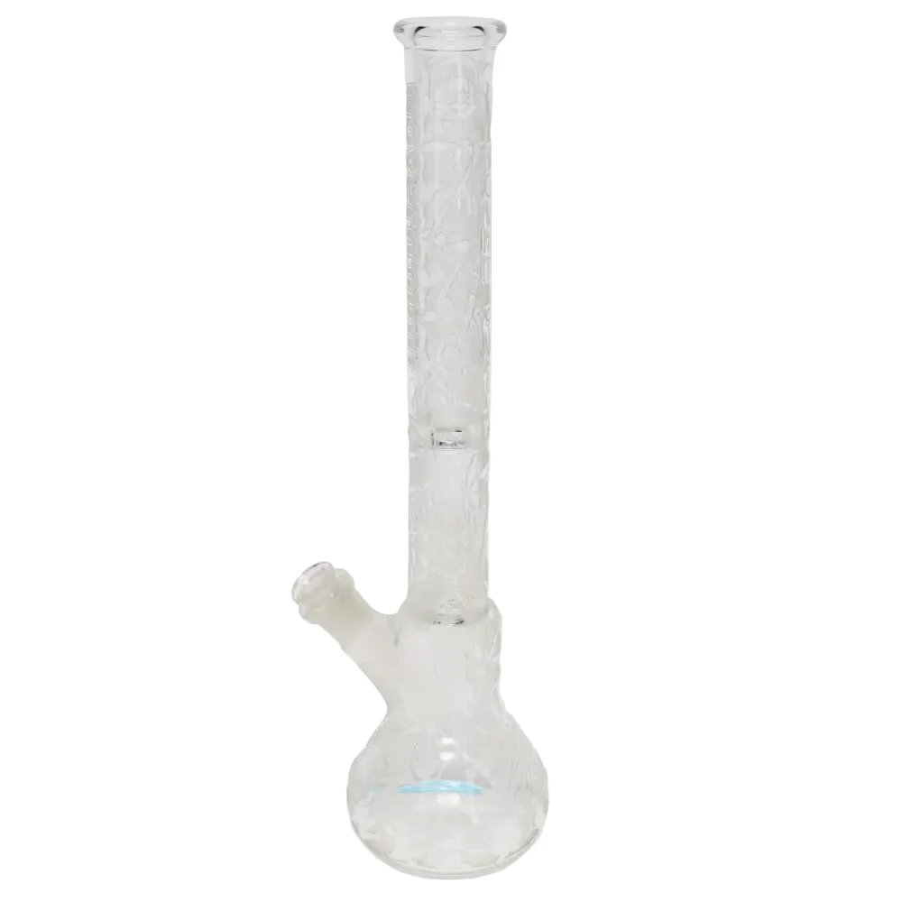 Governmint Glass x Liberty Clear Bubble Base Water Pipe - Grateful Dead Uncle Sam "High Times" Sandblast - Image 7