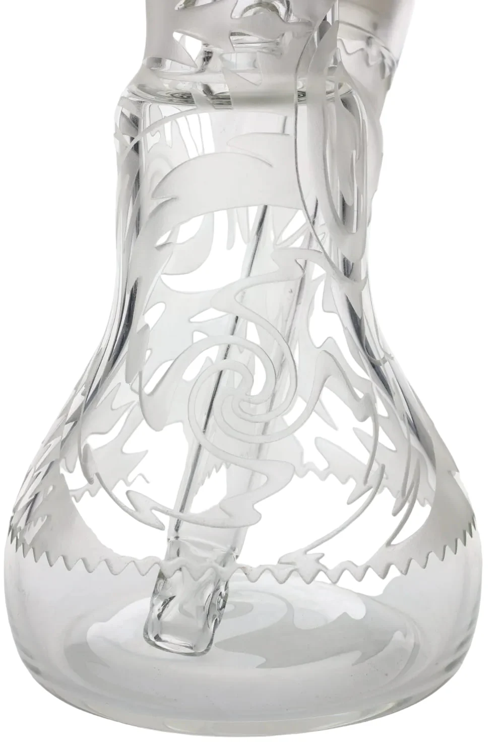 Governmint Glass x Liberty Clear Bubble Base Water Pipe - Wig Wag Sandblast - Image 7