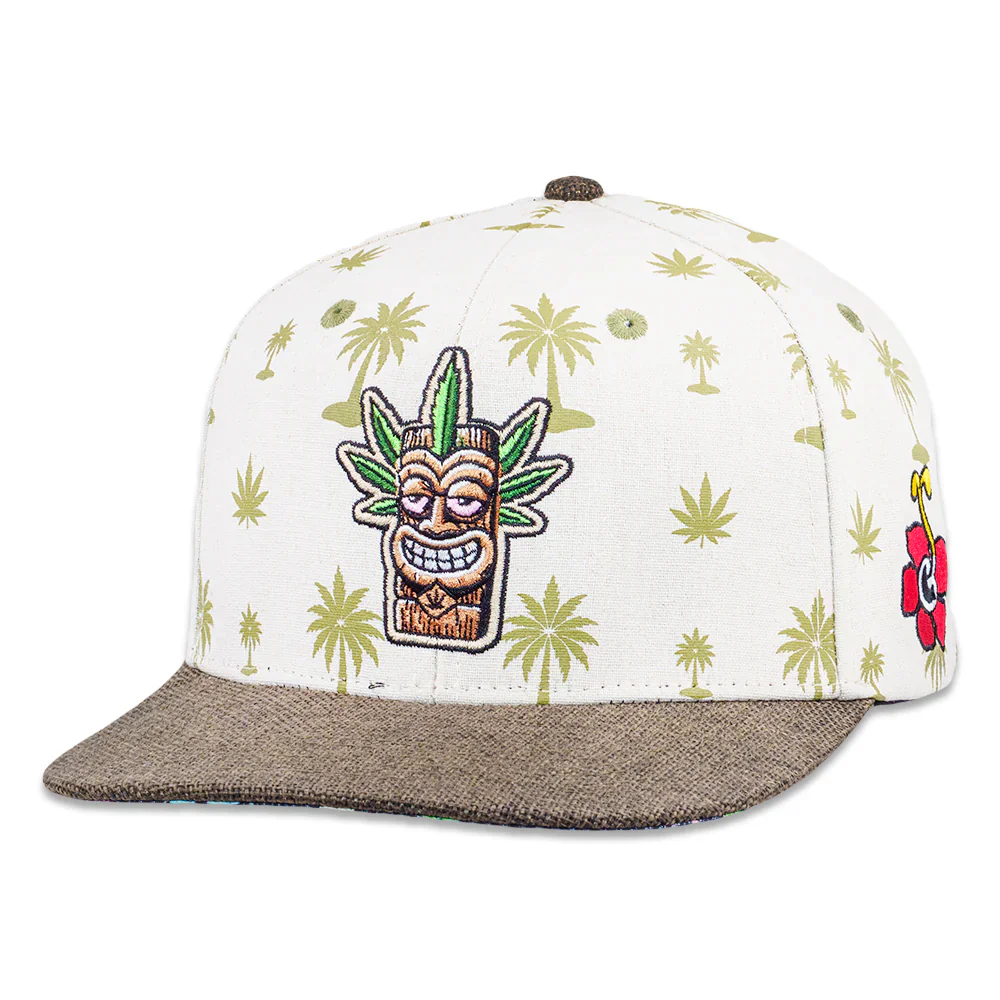 Grassroots California Maui Wowie Tan Snapback Hat - Image 5