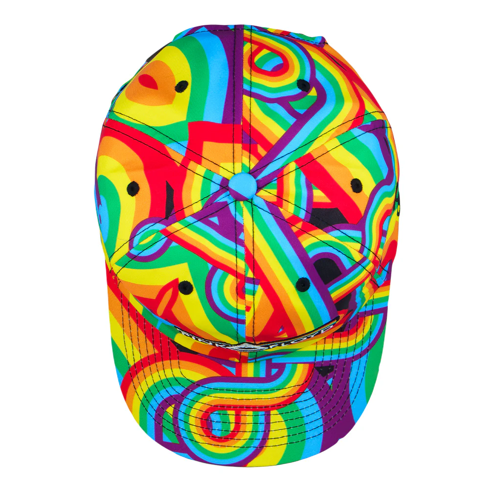 Grassroots California Pink Floyd DSOTM V2 Rainbow Dad Hat - Image 2