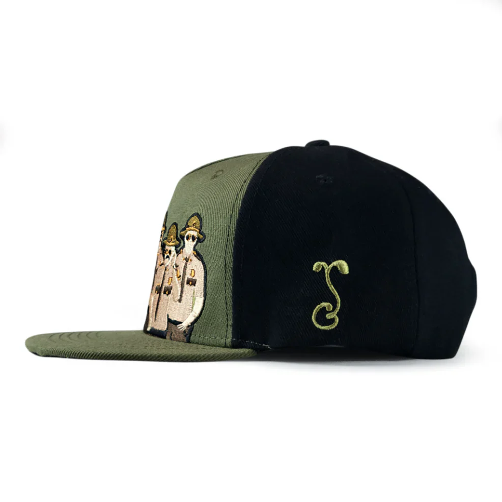 Grassroots California Super Troopers 3 Squad Green Snapback Hat - Image 4