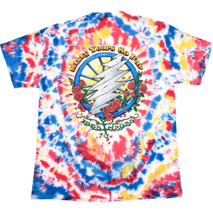 Grateful Dead 60th Anniversary Tie Dye T-Shirt - Image 2