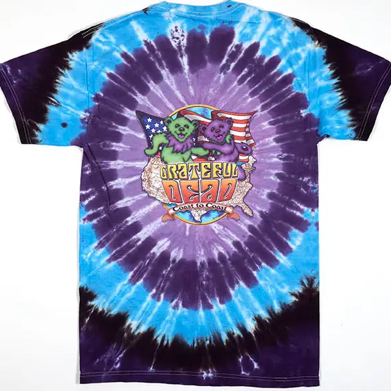 Grateful Dead Coast to Coast Tie Dye T-Shirt - Image 2