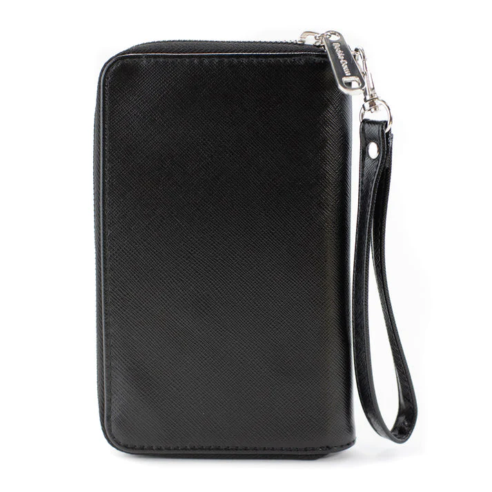 Grateful Dead Dancing Bear Icon Swirl Multi Color Zip Around Wallet with Detachable Wristlet Strap - Image 2