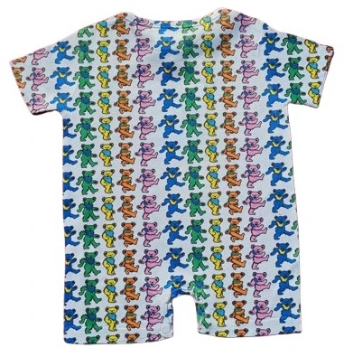 Grateful Dead Dancing Bear Orange Romper - Image 2