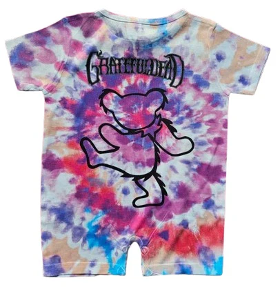 Grateful Dead Dancing Bear Tie Dye Romper - Image 2