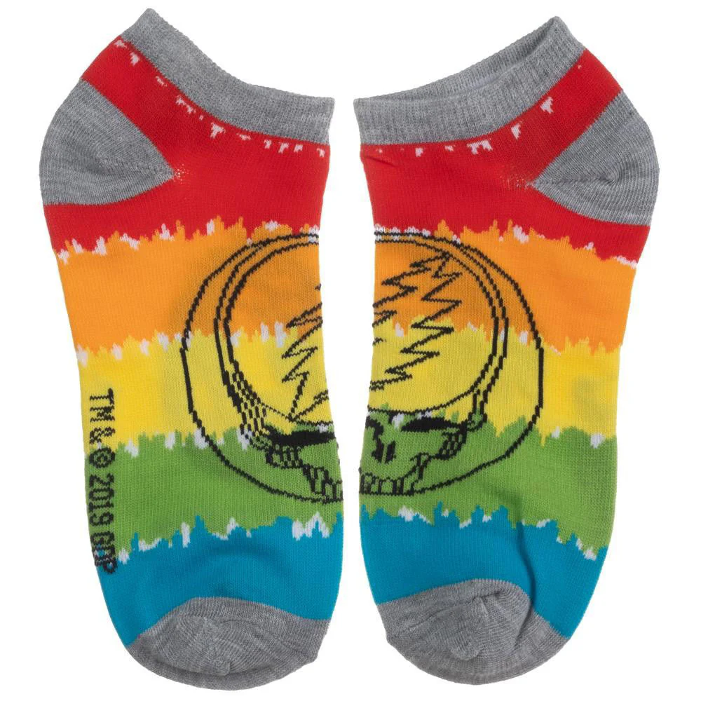 Grateful Dead Tie Dye 5 Pair Ankle Socks - Image 5