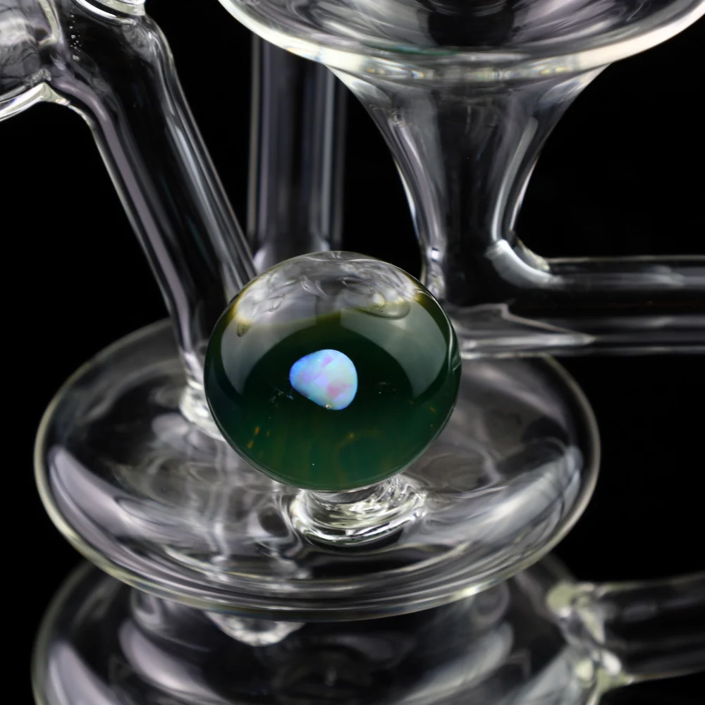 Gurn Glass Clear Recycler with Opal - Image 4