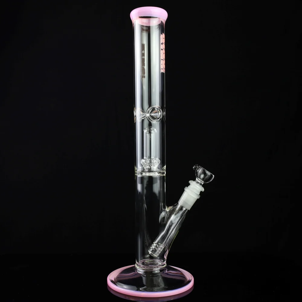 King Volcano 44mm Showerhead Perc Ice Pinch Straight Tube with Color Wraps 15" - Image 5