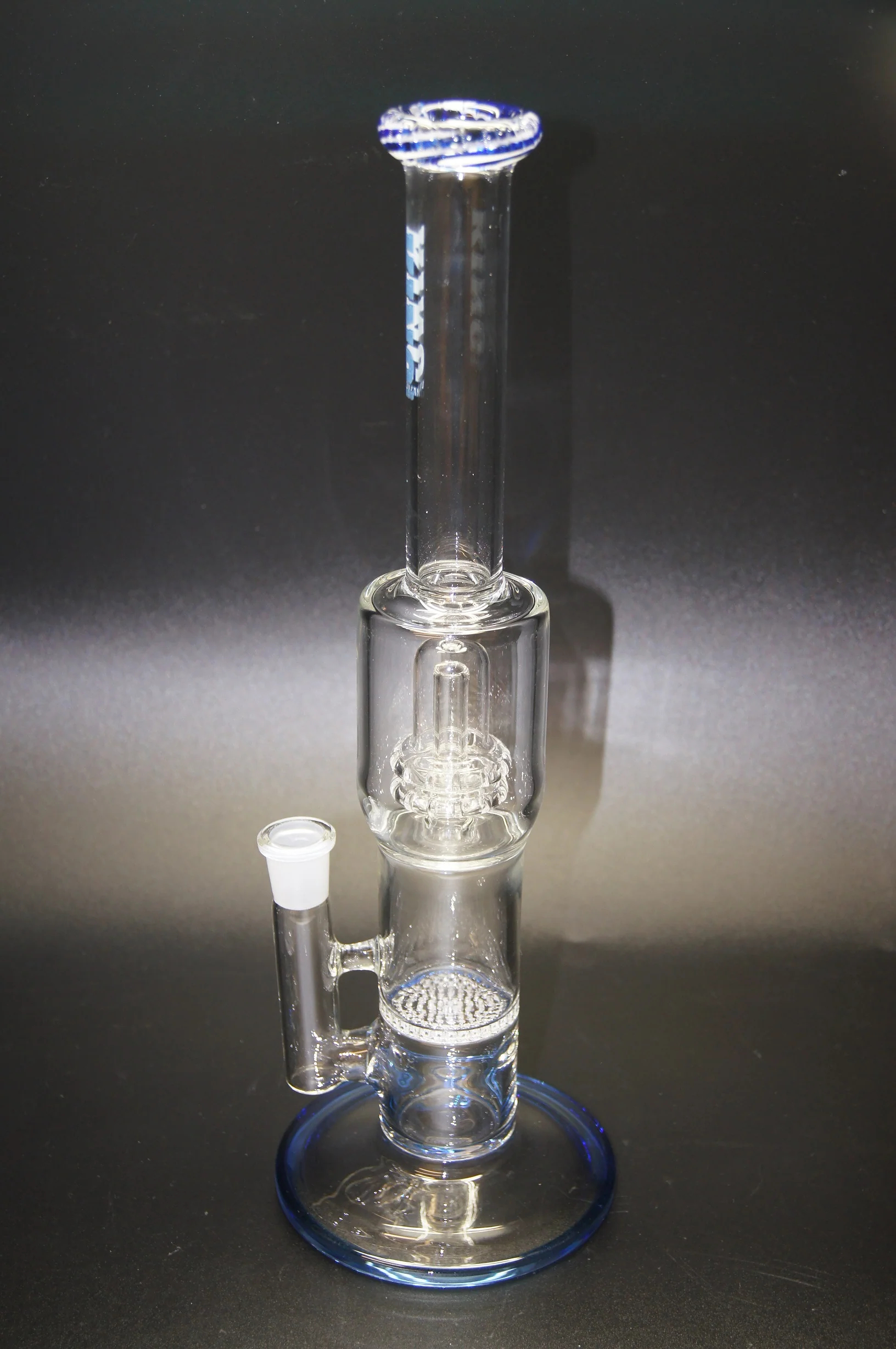 King Volcano Showerhead & Honeycomb Perc Color Wrap Water Pipe - Image 2