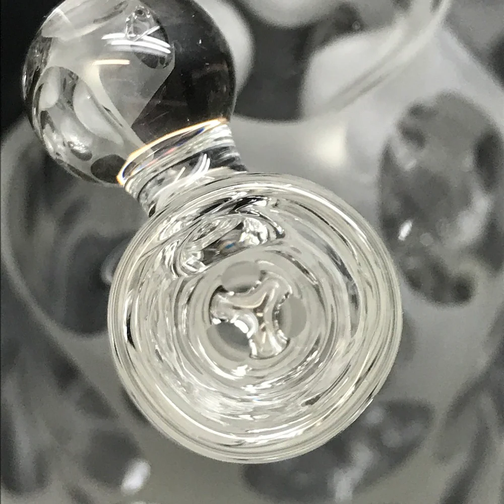 Oddball Glass Sandblasted Flower 38mm Tube with White Accents SALE - Image 3